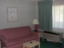 Salon de la chambre du motel