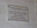 Plaque de l'église